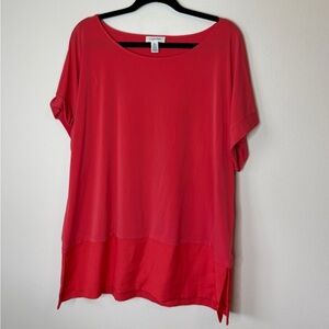 Calvin Klein Red Short Sleeve Top